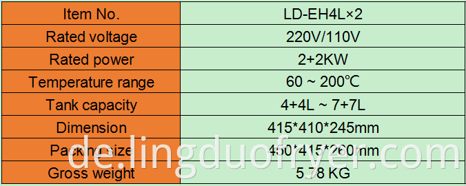 4l Electric Fryer Product Details